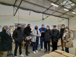 CARREFOUR MARKET Tohannic était représenté par Sabrina GUEYE, Référente Handicap, Eric BICHON, de la mise en rayon, Estelle KNUCHEL, en boulangerie